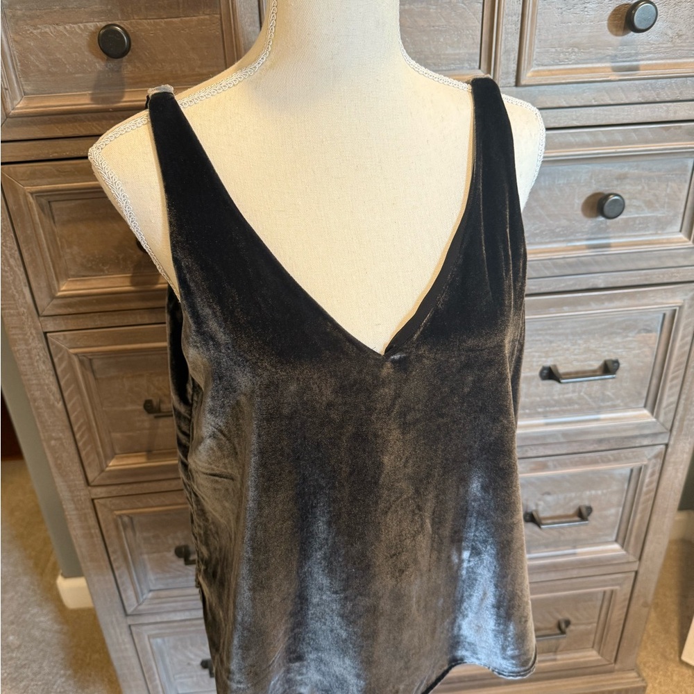 LOFT Velvet Black Camisole